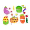 1 Set Wooden Lacing Cards Sewing Kit for Kids Preschool Threading Activity Toy Develop Fine Motor Skills- Vegetable view 2
