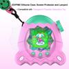 JCHPINE Silicone Cover Case for Tamagotchi Paradise Interactive Virtual Pet, Stand Up Case for Tamagotchi Paradise Screen Protector and Lanyard (Pink) view 2
