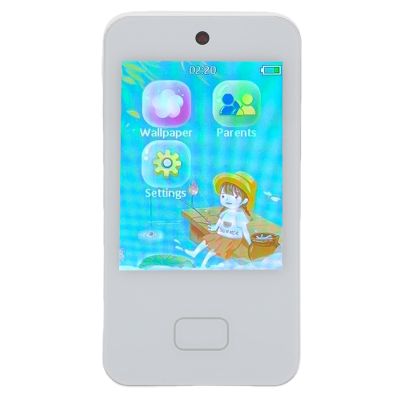 Heayzoki Kids Smart Phone for Girls, Christmas Birthday Gifts for Girls Age 3-10 Kids, 2.8" Touchscreen Toddler Learning Play Toy Phone with Dual Camera, ABCs, and Drawing (White)