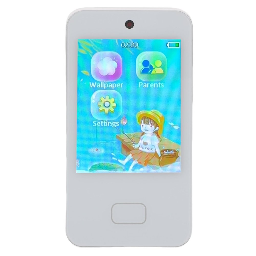 Heayzoki Kids Smart Phone for Girls, Christmas Birthday Gifts for Girls Age 3-10 Kids, 2.8" Touchscreen Toddler Learning Play Toy Phone with Dual Camera, ABCs, and Drawing (White)
