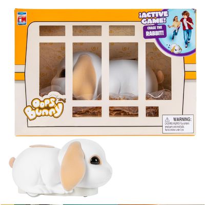 Fotorama Oops Oops Bunny Game, Interactive Motorized Bunny Toy with Adjustable Speed, Funny Moving Indoor Games, Gifts for Kids Ages 5 & Up
