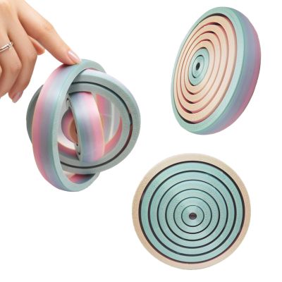 3D Printed Fidget Spinner Toys,Anxiety Relief Desk Decoration Stress Toy, Fun Fidget Disk Sensory Toy, for Kids and Adults Birthday Party Goodie Bag Filler (Colorful)