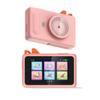AI Camera for Kids,AI Kids Camera Recognizes Everything, Dual Lens Selfie Camera with AI Stickers & Voice Effects,4 inch LCD Touch Screen, Portable Toy Christmas Birthday Gifts for Children (Pink) view 1
