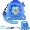JCHPINE Silicone Cover Case for Tamagotchi Paradise Interactive Virtual Pet, Stand Up Case for Tamagotchi Paradise Screen Protector and Lanyard (Blue) view 1