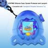 JCHPINE Silicone Cover Case for Tamagotchi Paradise Interactive Virtual Pet, Stand Up Case for Tamagotchi Paradise Screen Protector and Lanyard (Blue) view 2