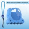 JCHPINE Silicone Cover Case for Tamagotchi Paradise Interactive Virtual Pet, Stand Up Case for Tamagotchi Paradise Screen Protector and Lanyard (Blue) view 3