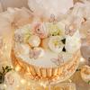 12 Pcs 1 Happy Birthday Cake Toppers With 11 Pcs Pink And Gold Butterfly, 1st First Happy Birthday cake Topper, view 2