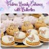 12 Pcs 1 Happy Birthday Cake Toppers With 11 Pcs Pink And Gold Butterfly, 1st First Happy Birthday cake Topper, view 4