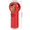Domary RC Car Metal Ball Joint Connecting Rod 10Pcs for AXIAL SCX10 1/10 Stable and Durable Performance Upgrade (Red) view 2