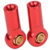 Domary RC Car Metal Ball Joint Connecting Rod 10Pcs for AXIAL SCX10 1/10 Stable and Durable Performance Upgrade (Red) view 3