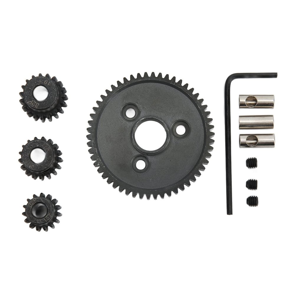 54T 0.8 32 Pitch 3956 RC Car Spur Gear with 15T 17T 19T Pinion Set for Traxxas Slash 4x4 4WD