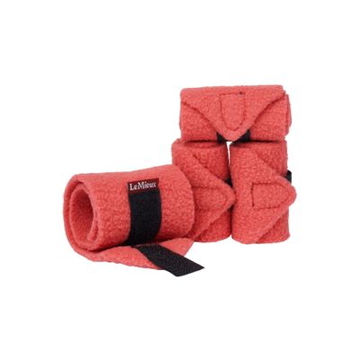 LeMieux Toy Pony Bandages for Toy Pony - Fleece - Simple Fastening - Suitable for Ages 3 Years + - Cranberry