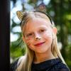 FROG SAC Cat Ears Headband for Girls - Dual Sided Rhinestone Cats Ear Headbands for Kids, Sparkly Glitter Black Kitty Head Bands, Hair Accessories for Children, Halloween Hair Band (Black) view 2
