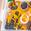 Construction Sensory Bin Kit for Kids  Taste-Safe Rice, Realistic Rocks & Logs, Durable Wooden Tools & Vehicles  Includes Storage Bin  Montessori-Inspired Sensory Play view 2