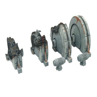 Legion Terrain - Ice Planet Shield Generator Set - Miniature Tabletop Wargaming Terrain (Painted)