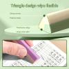 5 Pcs/Set Pencil Erasers Triangles Eraser Back to School Soft Eraser Aesthetic Reward Children view 3