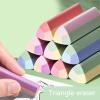 5 Pcs/Set Pencil Erasers Triangles Eraser Back to School Soft Eraser Aesthetic Reward Children view 4