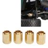 7mm Brass Wheel Hex Hub Extenders RC Wheel Spacers Brass Extended Combiner with Cross Wrench for Traxxas 1/18 RC Crawler Car Upgrade Parts view 3