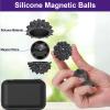BUSOHA Silicone Fidget Balls - 8 Pack Fidget Toys Stress Balls for Adults Sensory Stone Travel Toys for Calming,Autism and ADHD,Gifts for Adults Teens view 3
