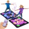 TooLion Double Dance Mat for Kids 3-12 - Dance Pad with Light-Up 12 Buttons,5 Game Modes,Touch-Sensitive & Built-in Music & Adjustable Volume,Christmas Birthday Gift for Boys Girls view 1