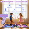 TooLion Double Dance Mat for Kids 3-12 - Dance Pad with Light-Up 12 Buttons,5 Game Modes,Touch-Sensitive & Built-in Music & Adjustable Volume,Christmas Birthday Gift for Boys Girls view 3