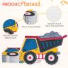 100 Pcs of Construction Party Decoration Tableware Set for 100 Guests, Used for Boys' Birthdays, Baby Parties, Boys' Building Themed Birthday Parties (6.3 x 5.1 inches) view 4