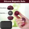 BUSOHA Silicone Fidget Balls - 6 Pack New Fidget Toys Stress Balls for Adults Sensory Stone Travel Toys for Calming,Autism and ADHD,Gifts for Teens view 3