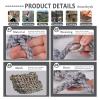 Heavy Duty Climbing Net for Playground, Treehouse & Trailer - 12mm Thick Safety Cargo Netting, 3.3x3.3ft, Durable Outdoor Swing & Climbing Accessories view 2