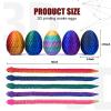 5PCS 3D Printed Snake Eggs 3D Printed Snake 3D Printed Snake Toys Set Easter Eggs Articulated Snake Easter Basket Stuffers Mystery Snake Egg Fidget Toy 3D Printed Animals (Multicolor10-5pcs) view 3