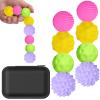 BUSOHA Silicone Fidget Balls - 8 Pack Fidget Toys Stress Balls for Adults Sensory Stone Travel Toys for Calming,Autism and ADHD,Gifts for Adults Teens view 1