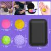 BUSOHA Silicone Fidget Balls - 8 Pack Fidget Toys Stress Balls for Adults Sensory Stone Travel Toys for Calming,Autism and ADHD,Gifts for Adults Teens view 2