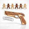 DadCarved 3D Wooden Puzzle Rubber Band Gun Kit with Wooden Targets  DIY Toy Gun Model Building Set for Kids 6+ | Safe Rubberband Shooter STEM Toy view 1