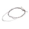 Baroque Imitation Pearl Handmade Bead Pearl Adjustable Necklace,white,150cm view 2