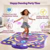 Dance Mats for Girls 4-8, Electronic Dance Mats with LED Light & Wireless Bluetooth, Kids Dance Mat, Girls Dance Mat, Dancing Mat, Music Dance Toy with 3 Game Modes, Develops Hand-Eye Coordination view 4