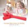 Jwthee 2PPCS Wooden Castanet Clapper,Hand Clappers Wooden, Woodes Long Handle Castanet Kids Musical Educational Percussion Gift, 7.5X 1.7 X1.5in view 3
