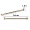 2Pcs Metal Dog Bone Drive Shaft for Wltoys 104001 1/10 RC Car Upgrades Parts Accessories view 3