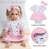 10 Pcs Reborn Baby Dolls Clothes Girl Pink Outfit Accessories with Bassinet for 17-22 Inch Babydolls view 4