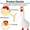 12pcs Desk Goose Accessories, 6 Mini Porch Goose Glasses and 6 Mini Knitted Hats for Statue Decor & 7in/17.78cm Office Desk Geese Accessories view 4