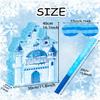 Princess Winter Pinata for Girl Birthday Party Wonderland Themed Christmas Decorations Blue Ice Castle Piatas(Blue) view 3