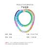 ZYIBPMSJKQCFK Multi Layered Gradient Necklace Retro Beaded Accessories,multicolored,57+7cm view 3