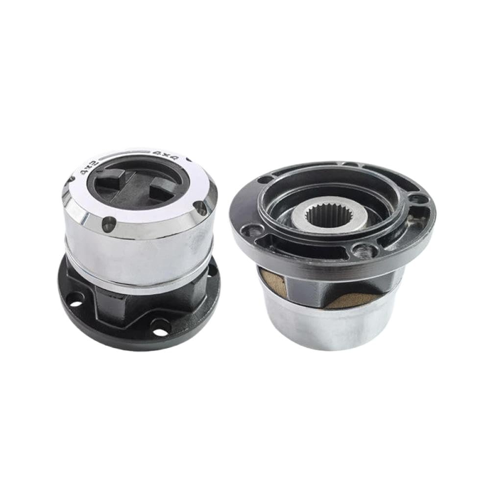 2 Pieces Manual Free Wheel Locking Hubs 24 Splines 5 Bolt 90 00 PCD Compatible With Feroza F300 310 Four Track Rocky 88 Models AVM440