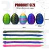 5PCS 3D Printed Snake Eggs 3D Printed Snake 3D Printed Snake Toys Set Easter Eggs Articulated Snake Easter Basket Stuffers Mystery Snake Egg Fidget Toy 3D Printed Animals (Multicolor12-5pcs) view 3