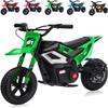 24V Kids Electric Dirt Bike - 350w Kids Motorcycle, 13.67 Mph Max Speed Electric Bike for Kid, Rear Wheel Suspension, 12 Miles Range, Twist Grip Throttle, Rubber Tire, Green view 1