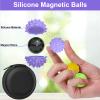 BUSOHA Silicone Fidget Balls - 4 Pack New Fidget Toys Stress Balls for Adults Sensory Stone Travel Toys for Calming,Autism and ADHD,Gifts for Teens view 3