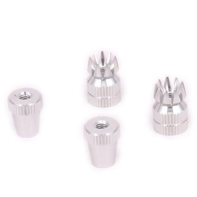 2PCS Transmitter M3 Stick End Two-Section Length Adjustable for Rc Model Airplane Radio Futaba Spektrum Frsky Taranis DJI N10232(Silver)