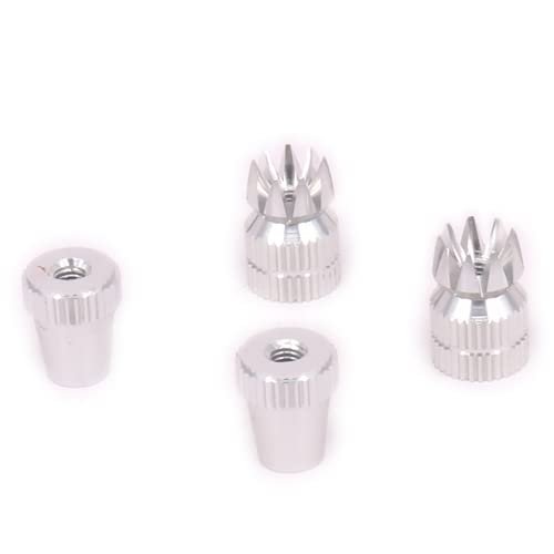 2PCS Transmitter M3 Stick End Two-Section Length Adjustable for Rc Model Airplane Radio Futaba Spektrum Frsky Taranis DJI N10232(Silver)