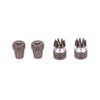 2PCS Transmitter M3 Stick End Two-Section Length Adjustable for Rc Model Airplane Radio Futaba Spektrum Frsky Taranis DJI N10232(Silver) view 3