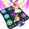 Dance Mat Toys for 3-12 Year Old Girls & Boys,Dance Pad with Light-Up 8-Buttons & Wireless Bluetooth,4 Game Modes & Adjustable Volume & Non-Slip.Birthday Xmas Gifts for Kids view 1