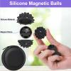 BUSOHA Silicone Fidget Balls - 4 Pack Fidget Toys Stress Balls for Adults Sensory Stone Travel Toys for Calming,Autism and ADHD,Gifts for Teens view 3