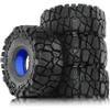 4PCS 1.9" Silicone Inner Crawler Tires Mud Slingers OD 4.72'' for 1/10 RC Crawler Axial SCX10 Traxxas TRX4 Tamiya CC01 D90(Blue) view 1